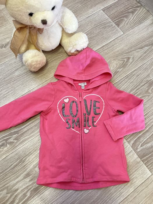 Кофта тепла з довгим рукавом рожева 24-36 міс