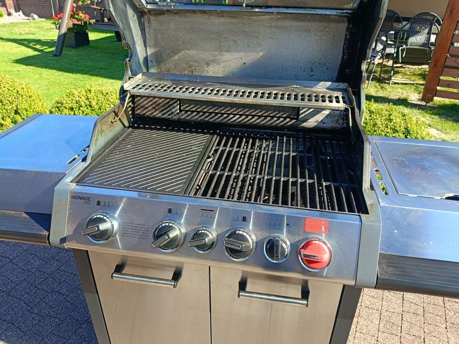 Grill gazowy tanio duży żeliwo