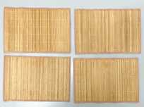 4 Individuais imitar bambu