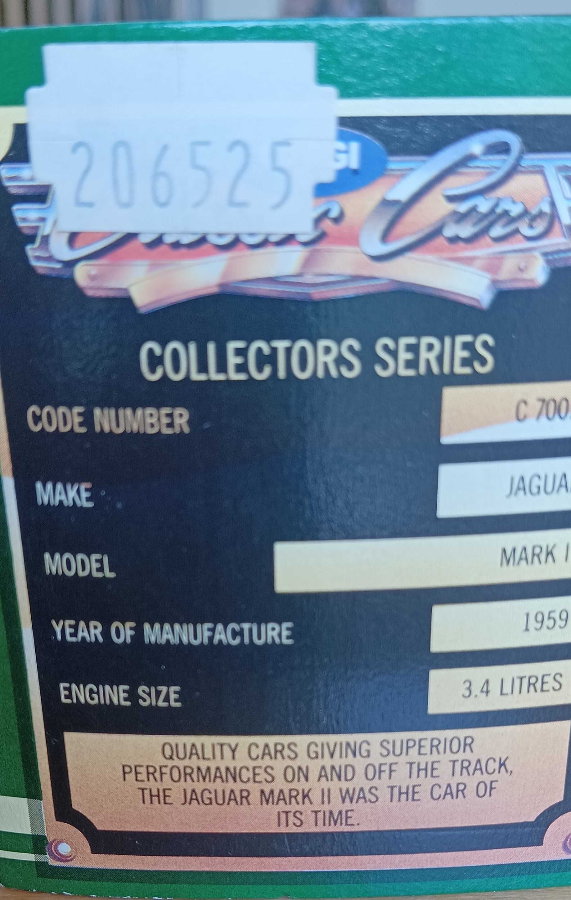 Jaguar Mark II Corgi Ref# C 700/1