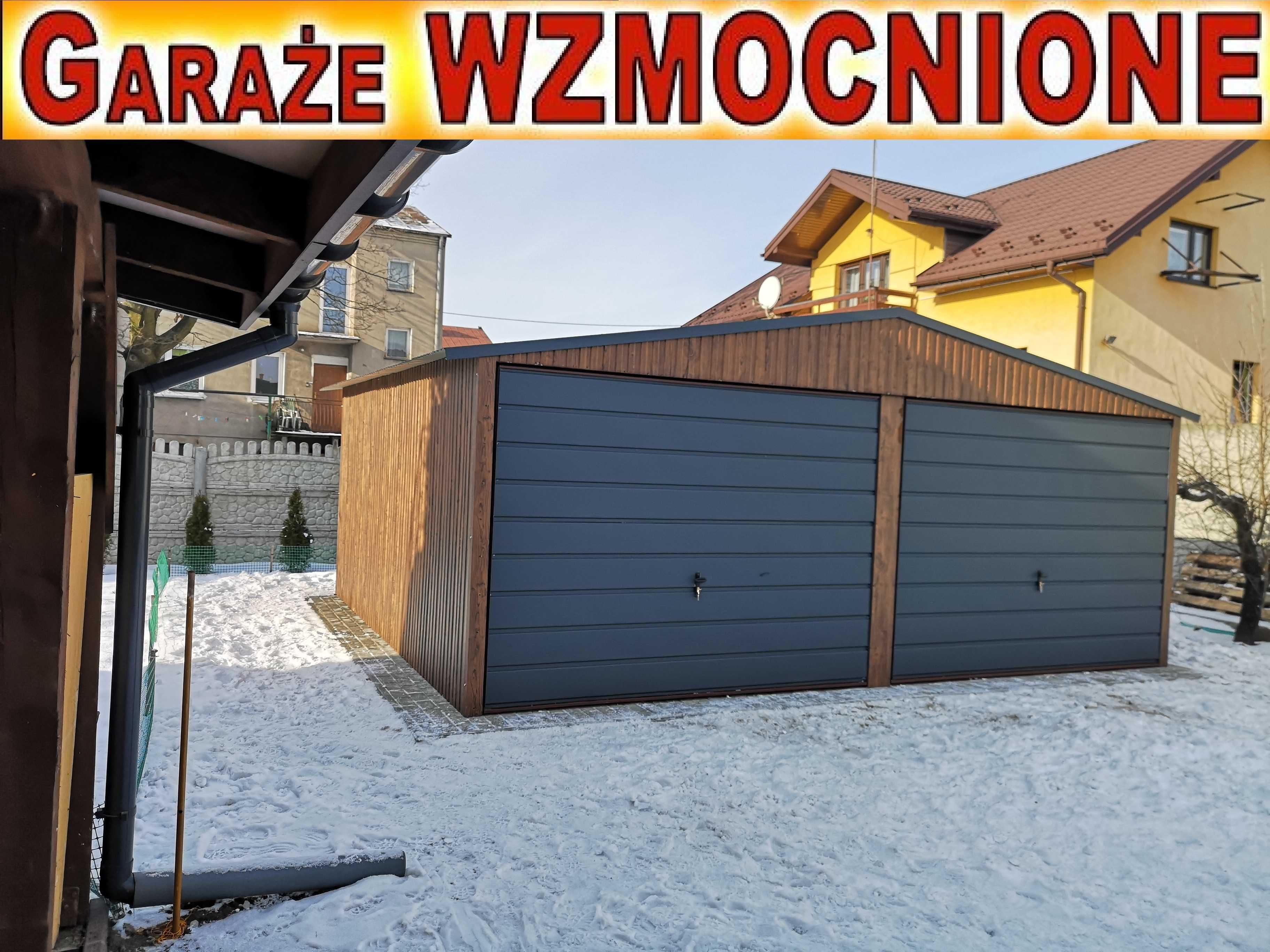 Garaże blaszane na każdy wymiar wzmacniane. Producent