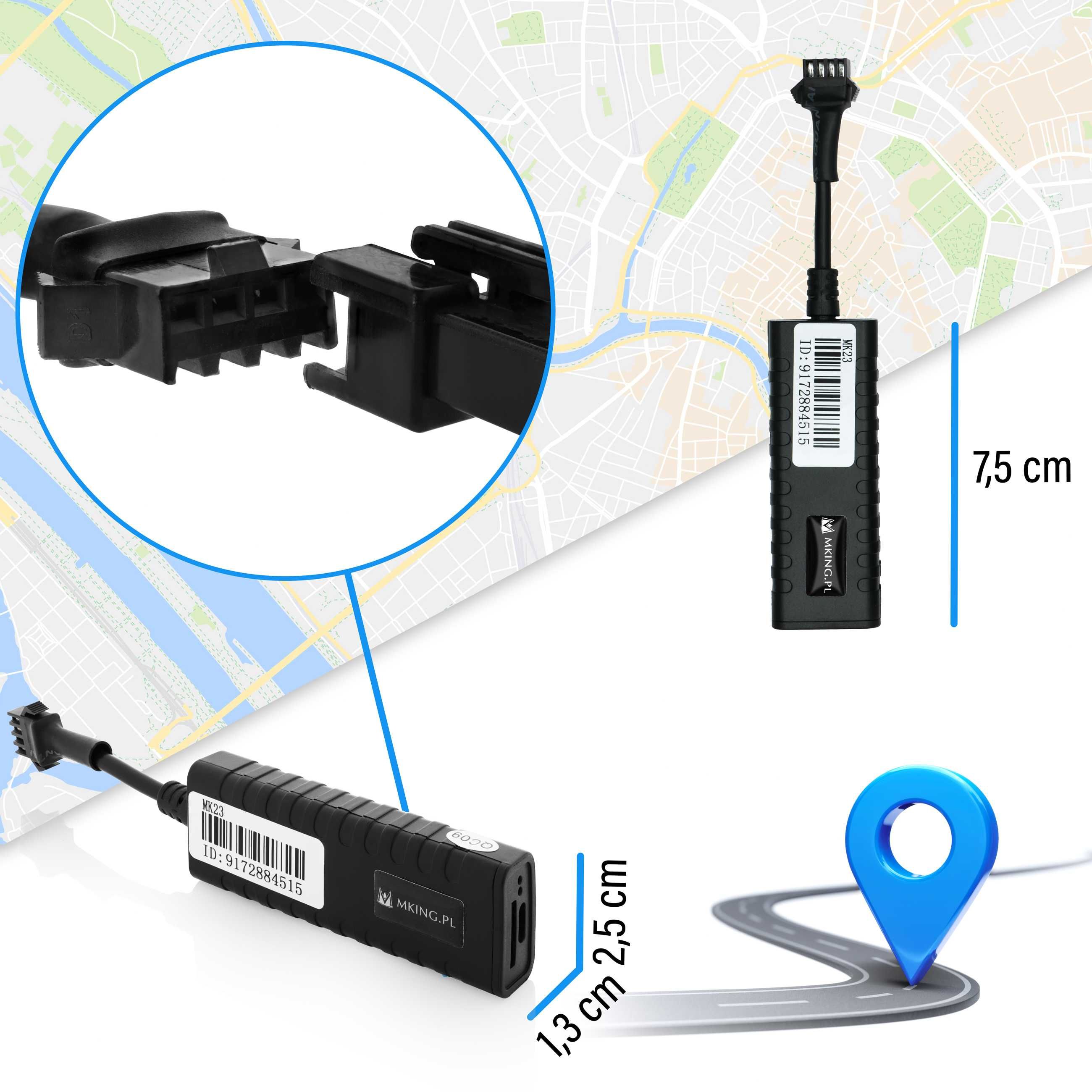 Lokalizator GPS ODCIĘCIE PALIWA 8-90V pojazdu łodzi motocykla MK23