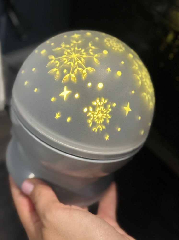 Świąteczna kula LED projektor