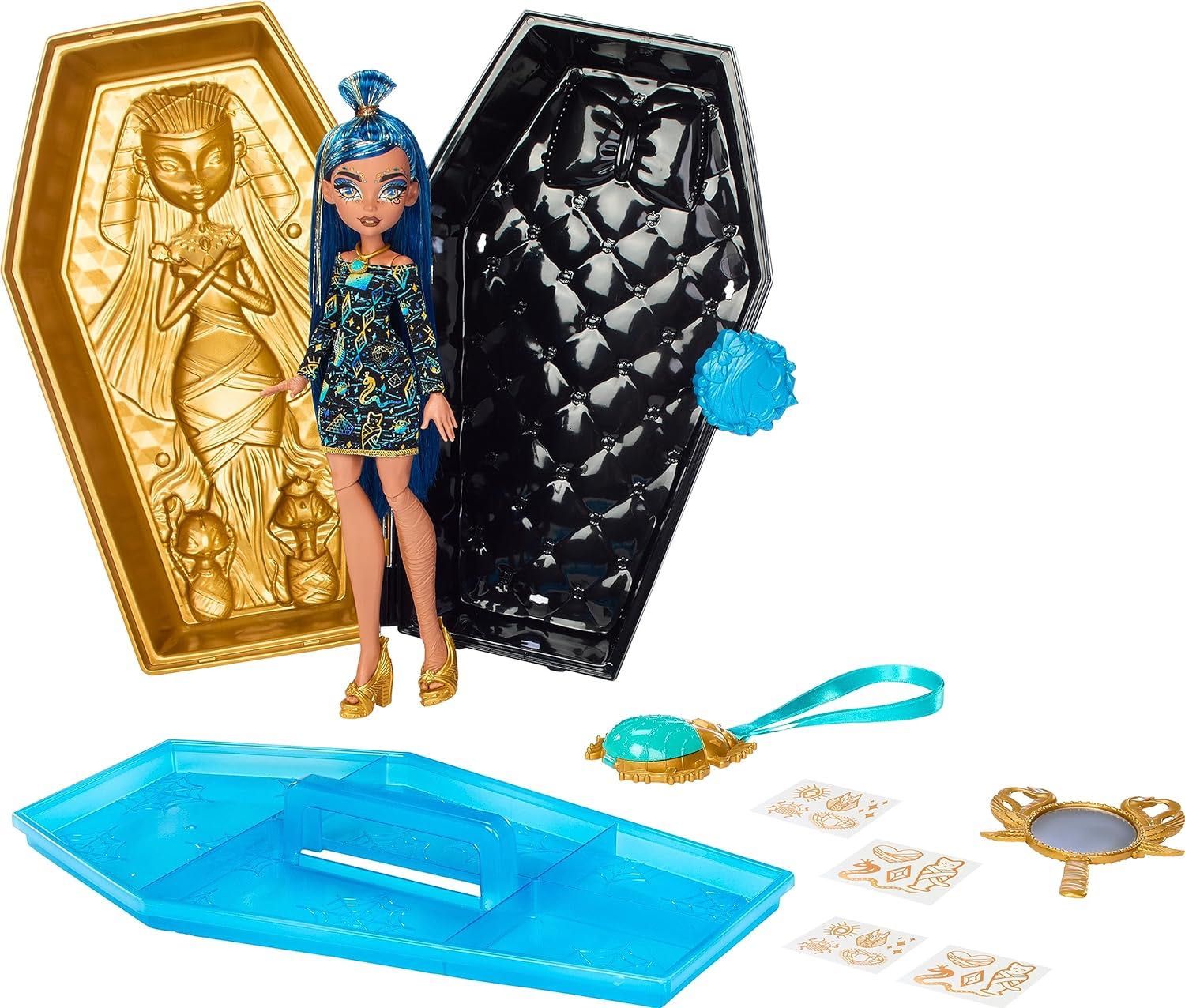 Кукла Монстер Хай Клео Де Нил Monster High Cleo De Nile Золотой кейс