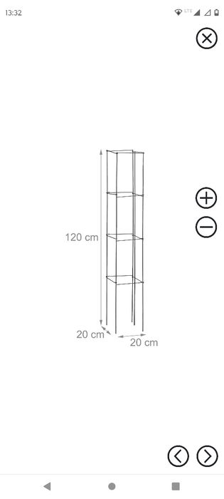 Pergola kolumnowa 3szt. obelisk 120cm