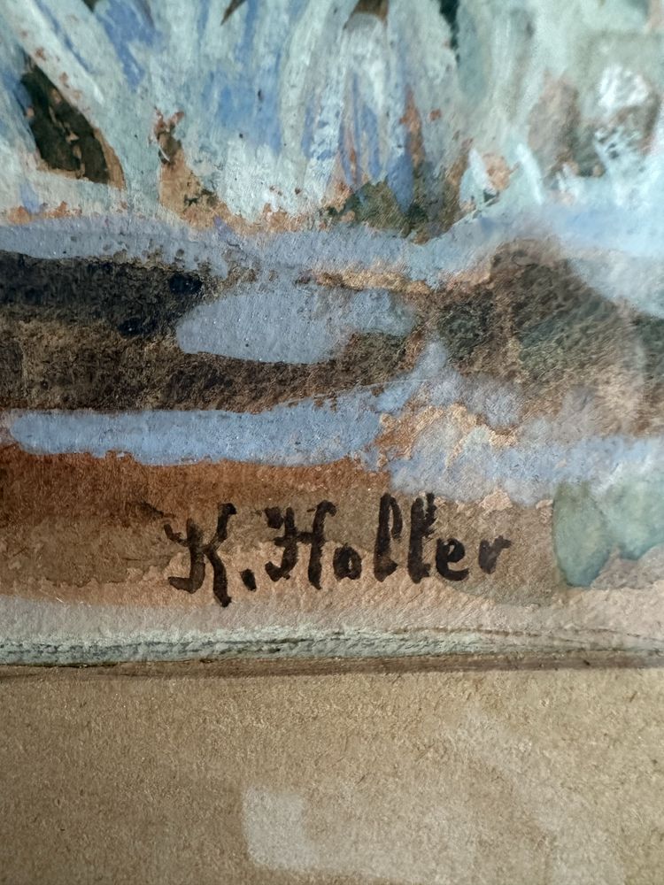Akwarel, obraz Kazimierz Holler
