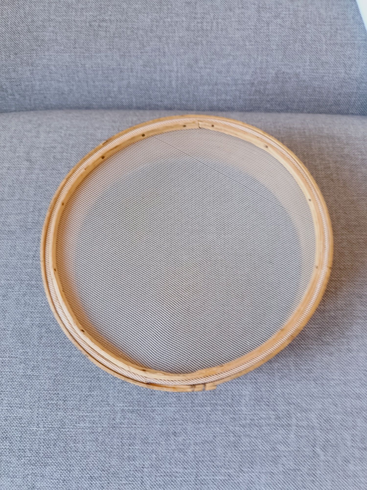 Sitko drewniane do przesiewania mąki, średnica 25cm