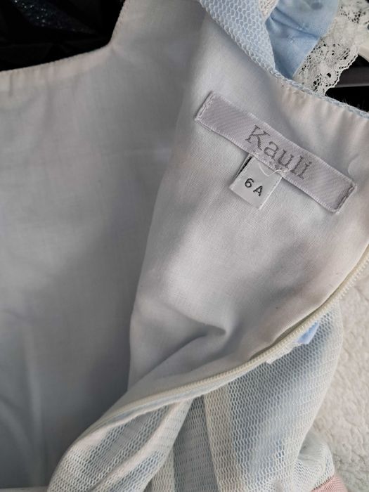 Vestido azul marca kauli 6anos