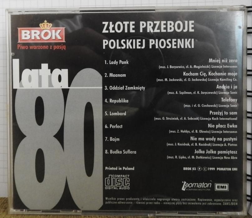 Złote przeboje polskiej piosenki- lata 80 / BROK