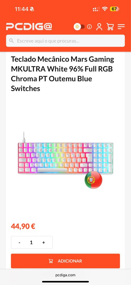 Teclado Mecanico Mars Gaming Mkultraw