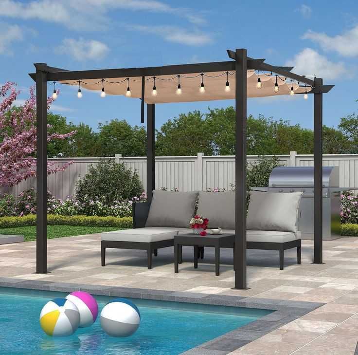 Pergola ogrodowa tarasowa metalowa 3x3 altana zadaszenie KOLORY