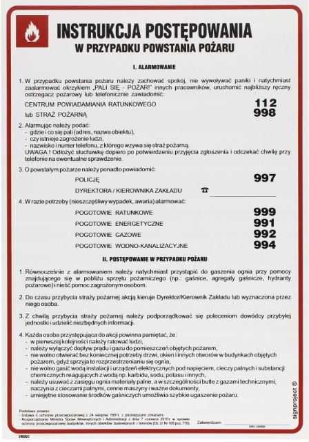 Znaki Bhp Ppoż tablica płyta naklejka różne