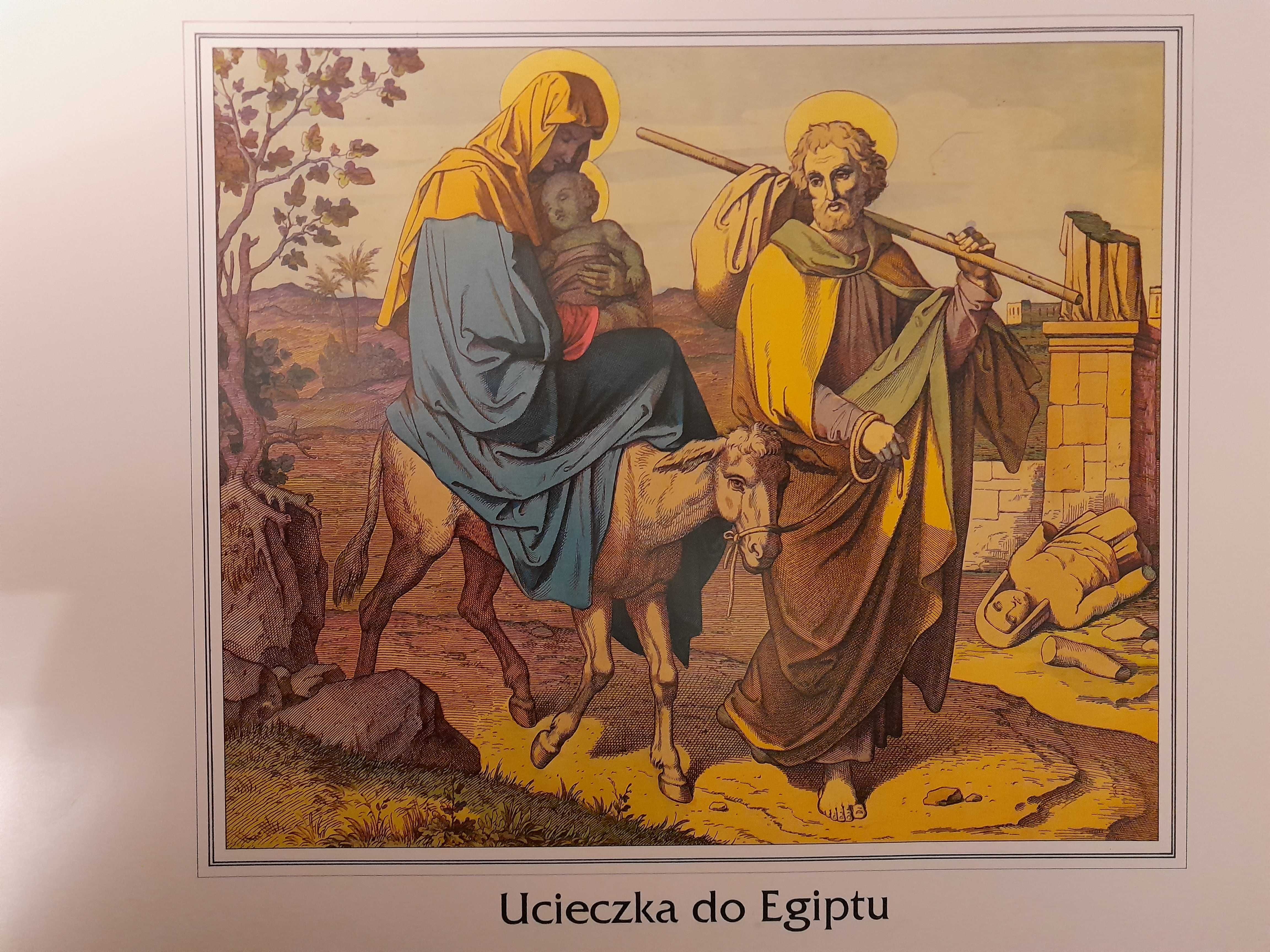 Obrazy religijne Jezus Maryja katolik katechizm rycina grafika