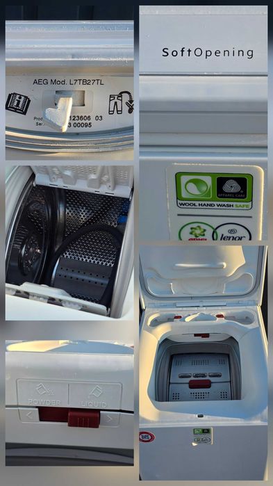 Pralka ładowana od góry AEG(Electrolux) 7kg/1200obr, para, inwerter