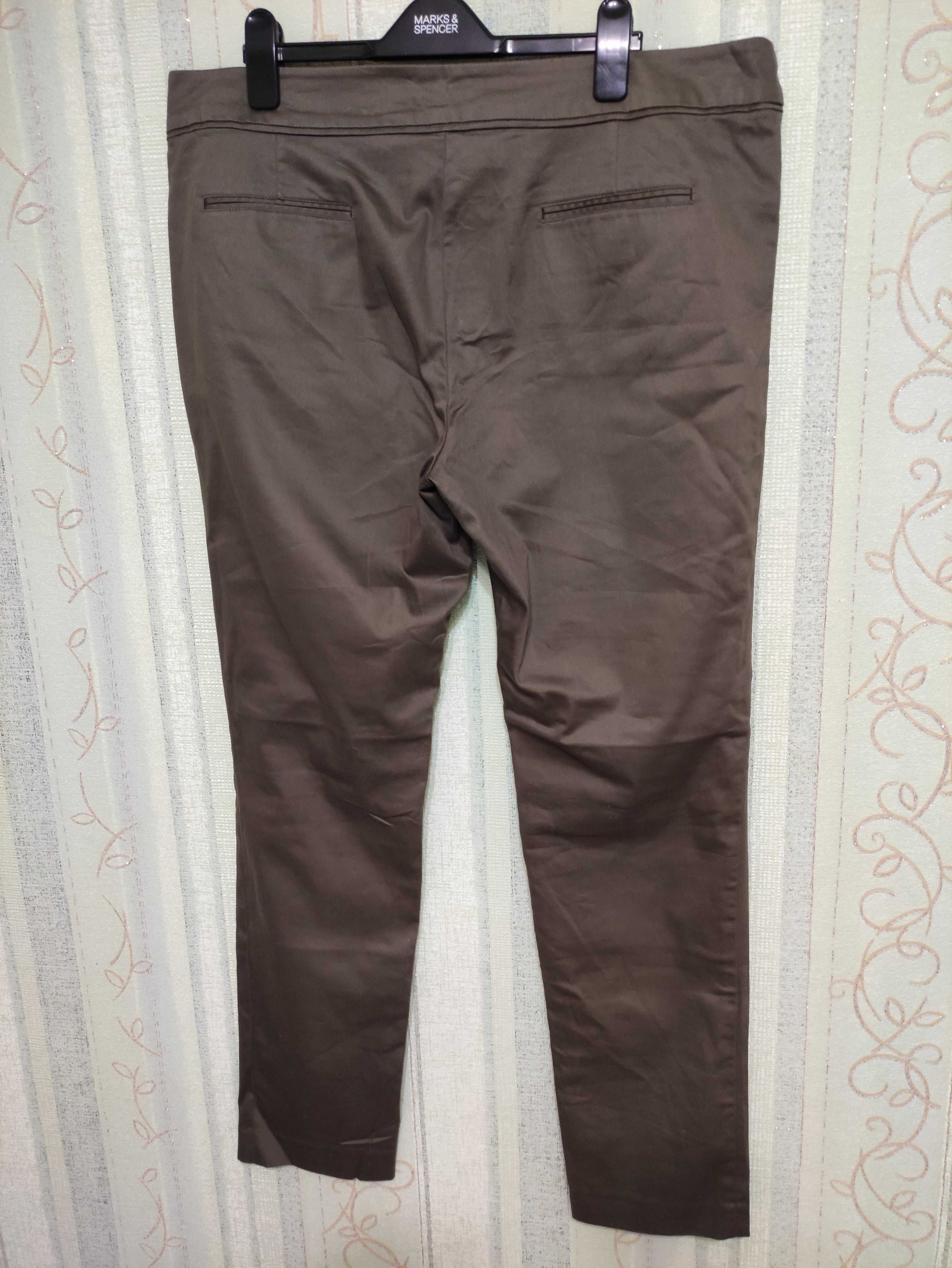 Жіночі котонові брюки довгі на високий зріст, р.54/eur46