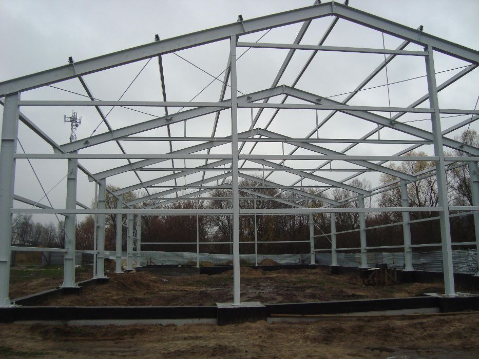 Konstrukcja stalowa ocynk hala 15x30x4m 450m2