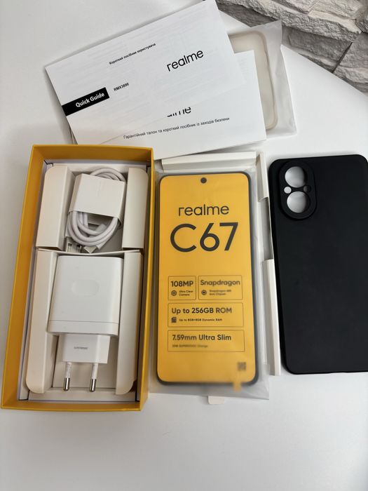 Продам телефон Realme C67 8/256GB Black Rock
