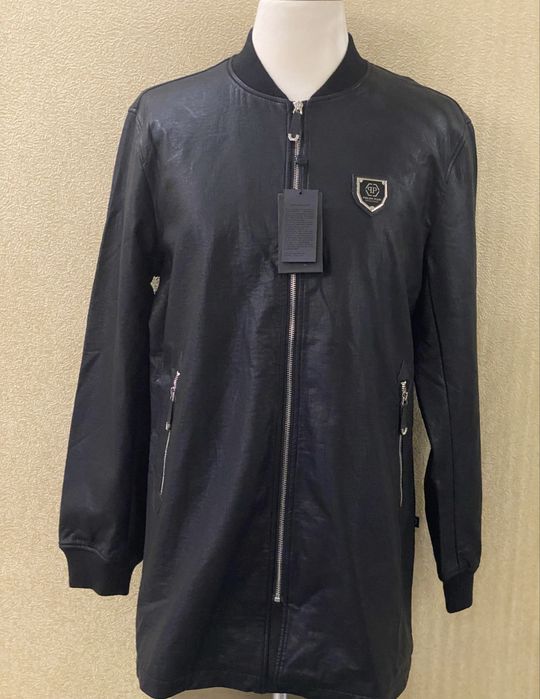 Philipp Plein класическая, кожаная куртка размеры M,L,XL,XXL