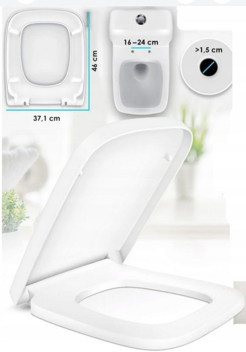 Deska sedesowa KESSER K-WC-1538E biały duroplast