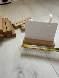 Drewniana podstawka plexi/pleksi A5 dąb 15x5 cm 8 szt.