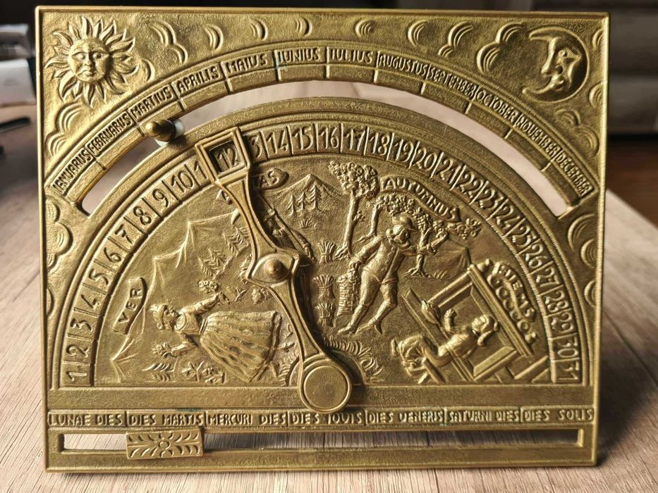 Sprzedam zegar słoneczny mosiężny
