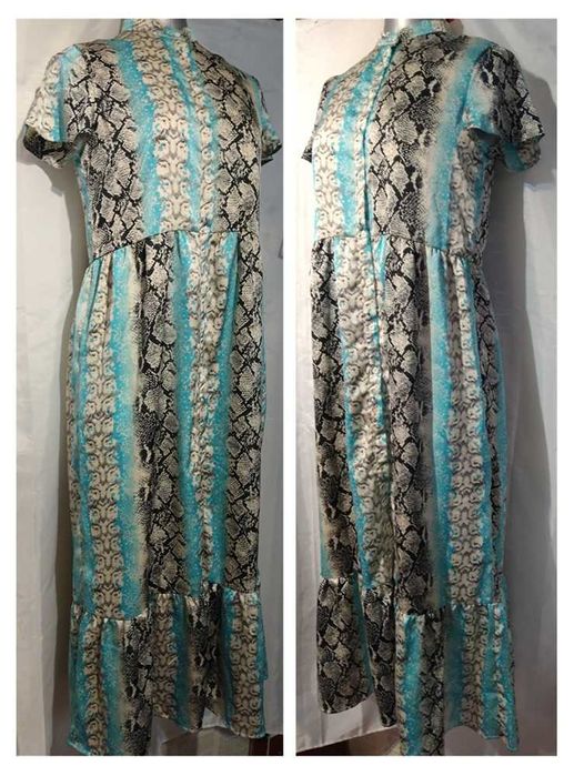 Izia Vestido maxi de manga curta Tam S (227)