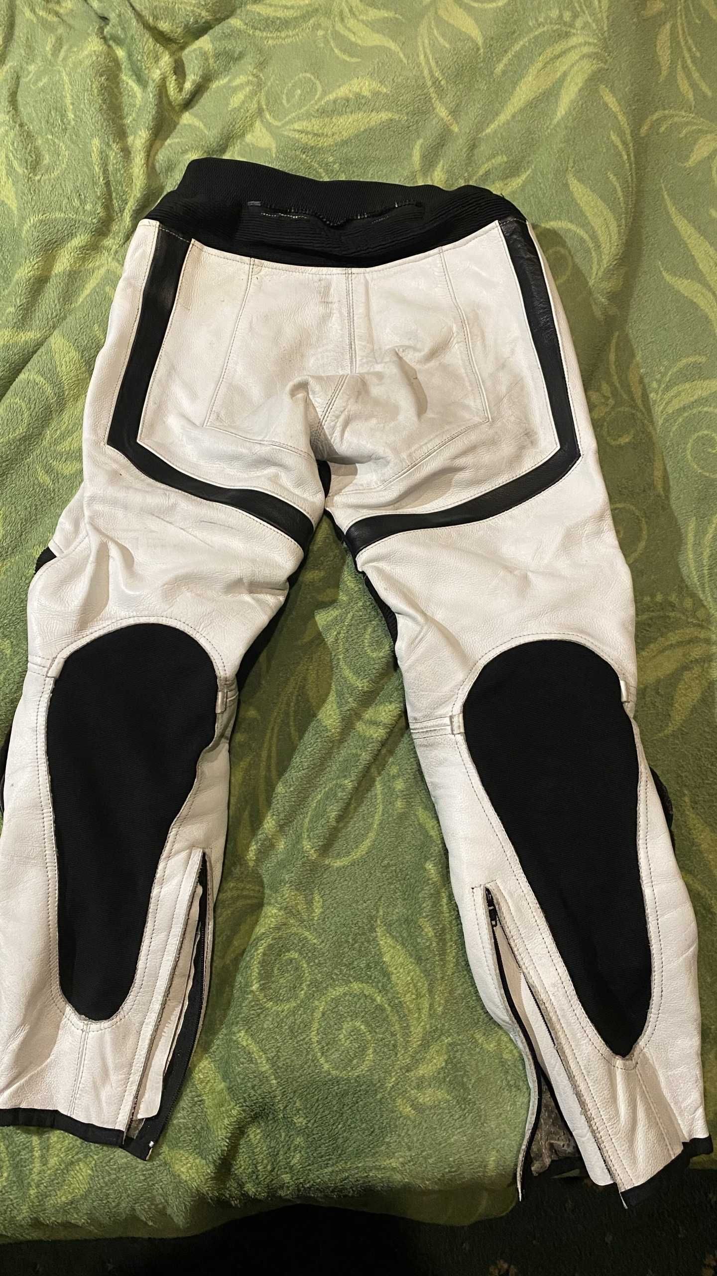TSCHUL M20 - spodnie skórzane moto slidery r. 48 - WAWA