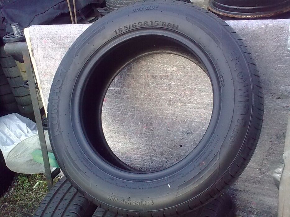 Opony letnie 4 sztuki KUMHO 185/65R15 88H XL,  2019r.