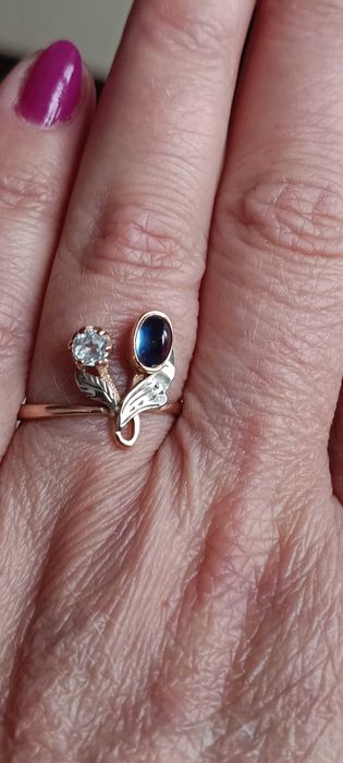 Złoty radziecki pierścionek, próba 583