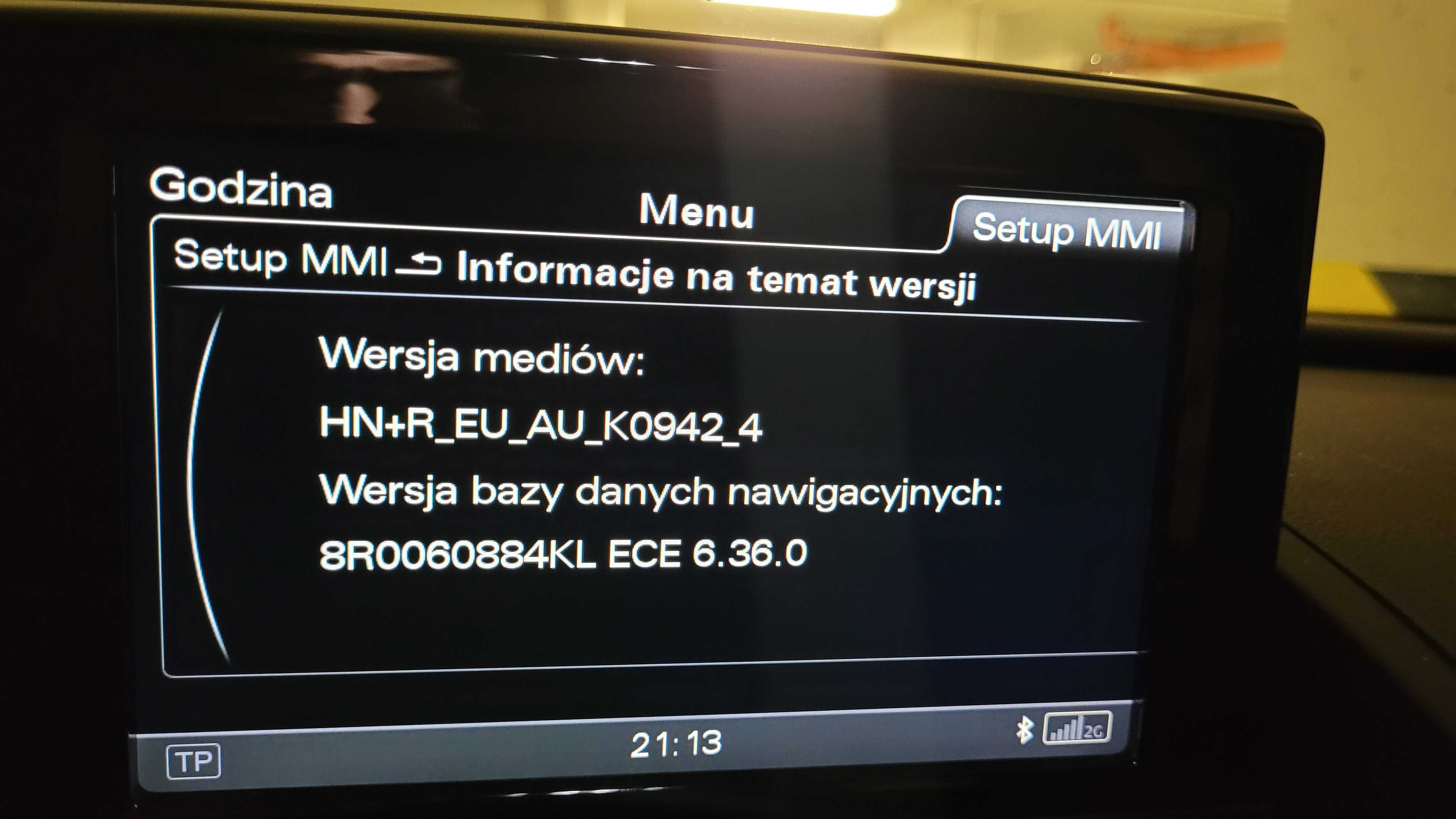 Audi język polski lektor mapy MMI 3G+3GP