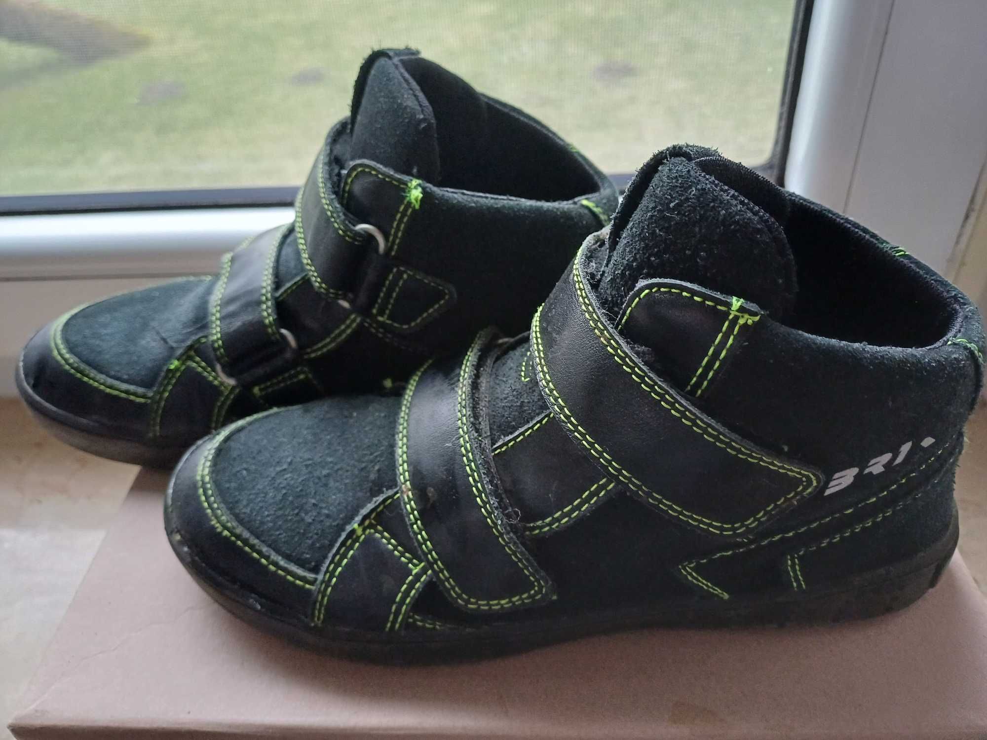 Buty chlopięce Bartek przejsciowe skorzane rozm 35