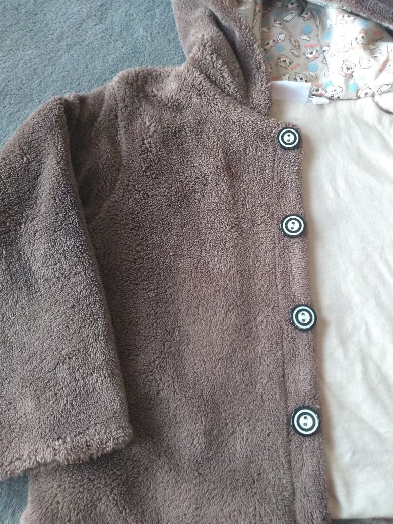 Ciepła kurtka dziecięca bluza futerko 80