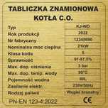 Tabliczka na piec kocioł grzewczy CO grawer, 12x12, różne wzory