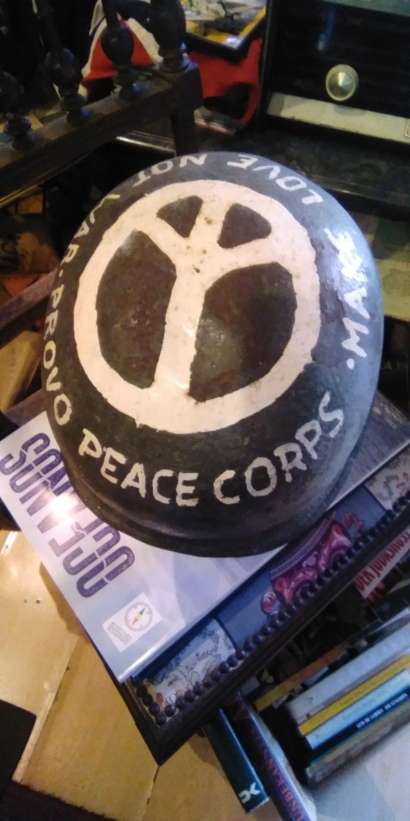 Militaria ,Arte da trincheira, Capacete Americano.