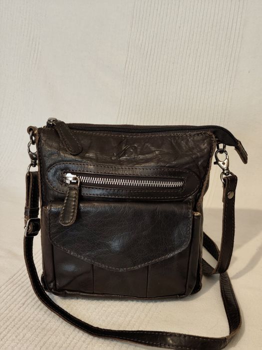 Skórzana torebka listonoszka męska House Of Janic Carlo