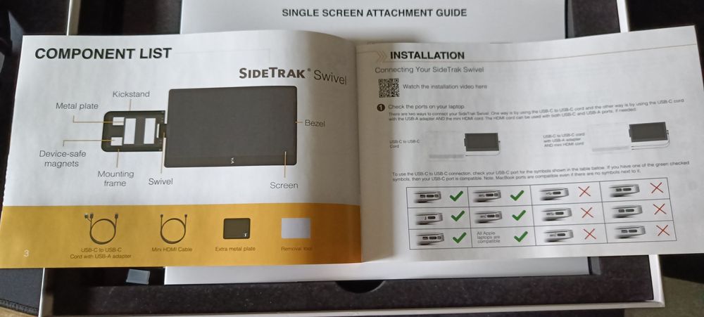 Monitor przenośny SideTrack Swivel 14"