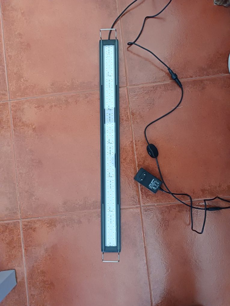 Calha luz led aquário extensivel