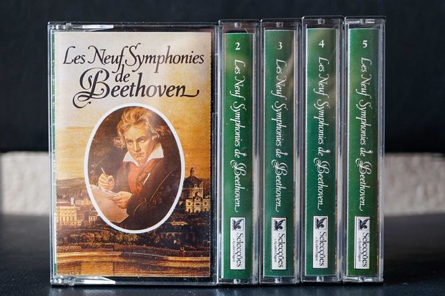 Les Neuf Symphonies de Beethoven Cassetes de Aúdio: 1, 2, 3, 4 e 5