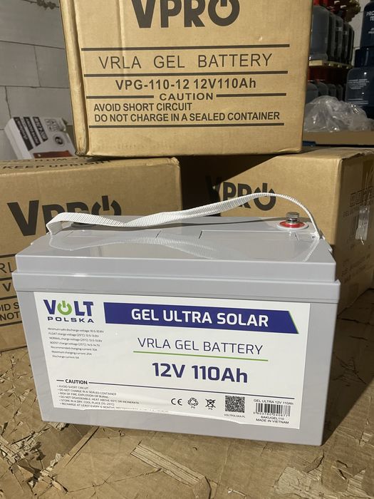 Акумулятор Volt Polska GEL ULTRA SOLAR 12V 110Ah. Гельовий акумулятор