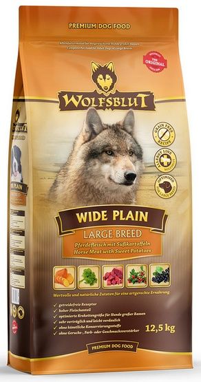 Zdrowa karma bezzbożowa dla dużych psów Wolfsblut Konina i bataty 2kg