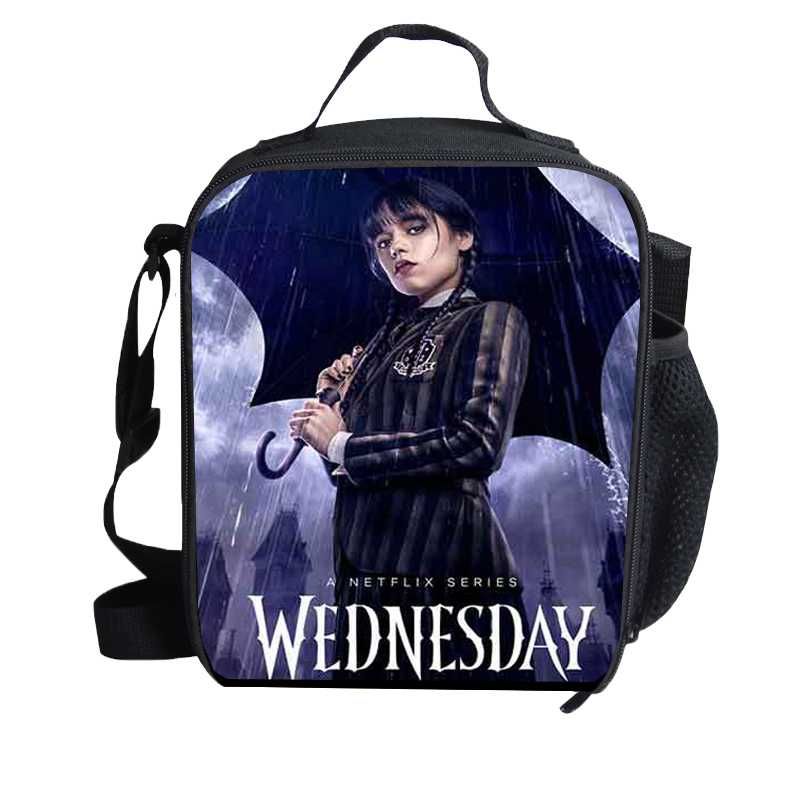 Plecak piórnik torebka zestaw do szkoły Wednesday Addams 3w1 20L