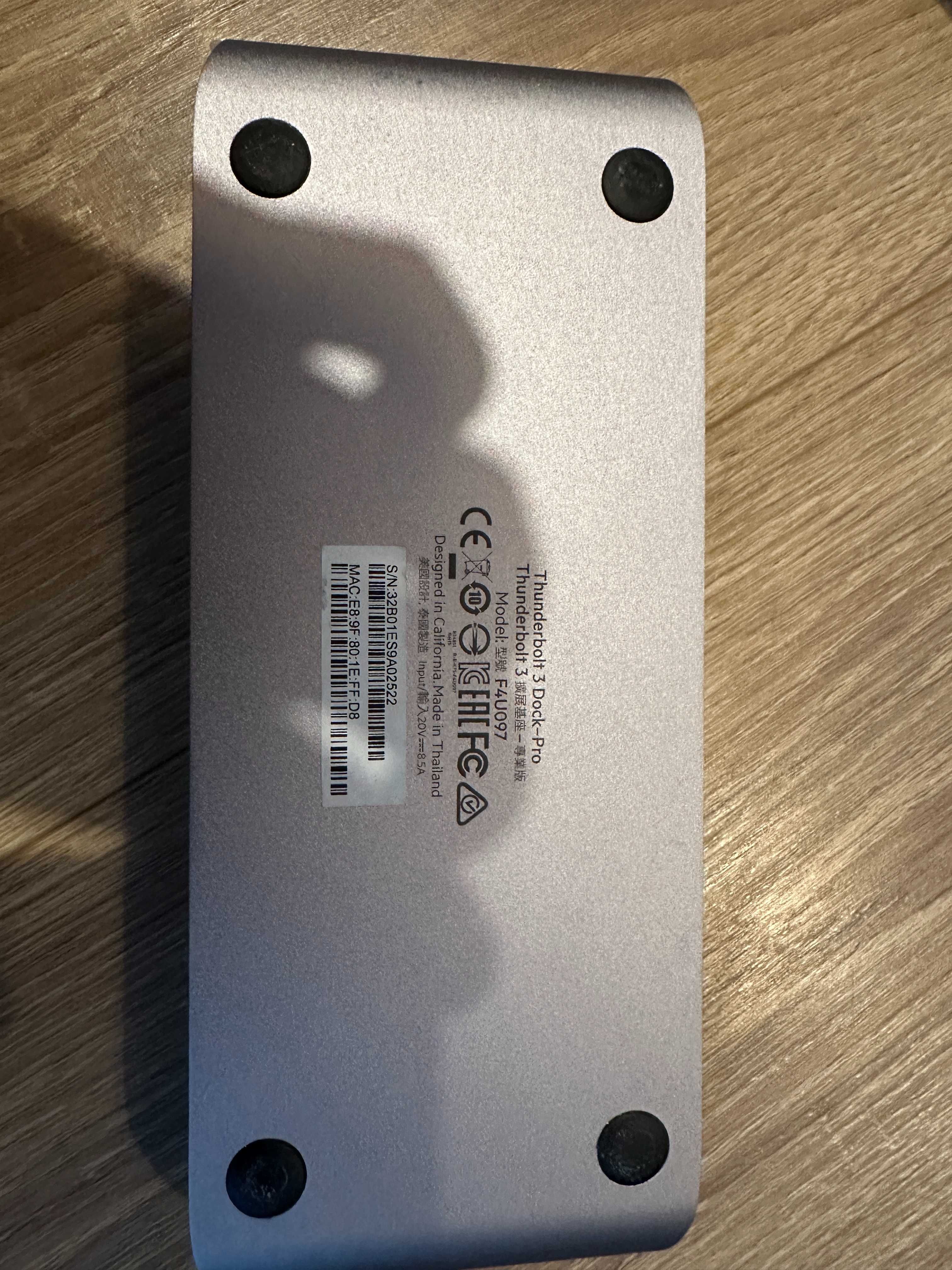 Stacja dokująca, Apple Mac, PC, hub Belkin Connect Thunderbolt 3 Dock