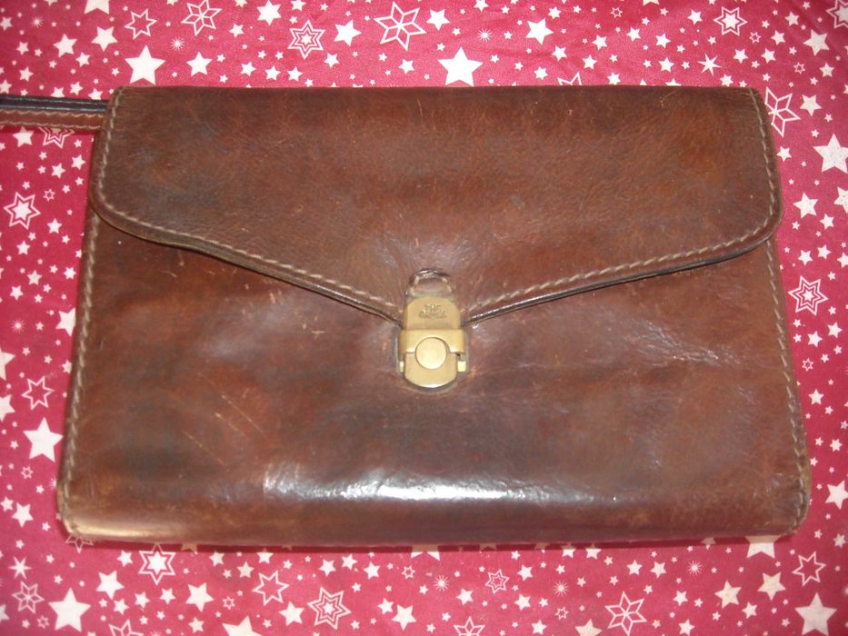 Bolsa / mala em pele vintage