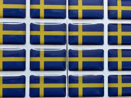 10 sztuk naklejka żywica epoksydowa Szwecja naklejki