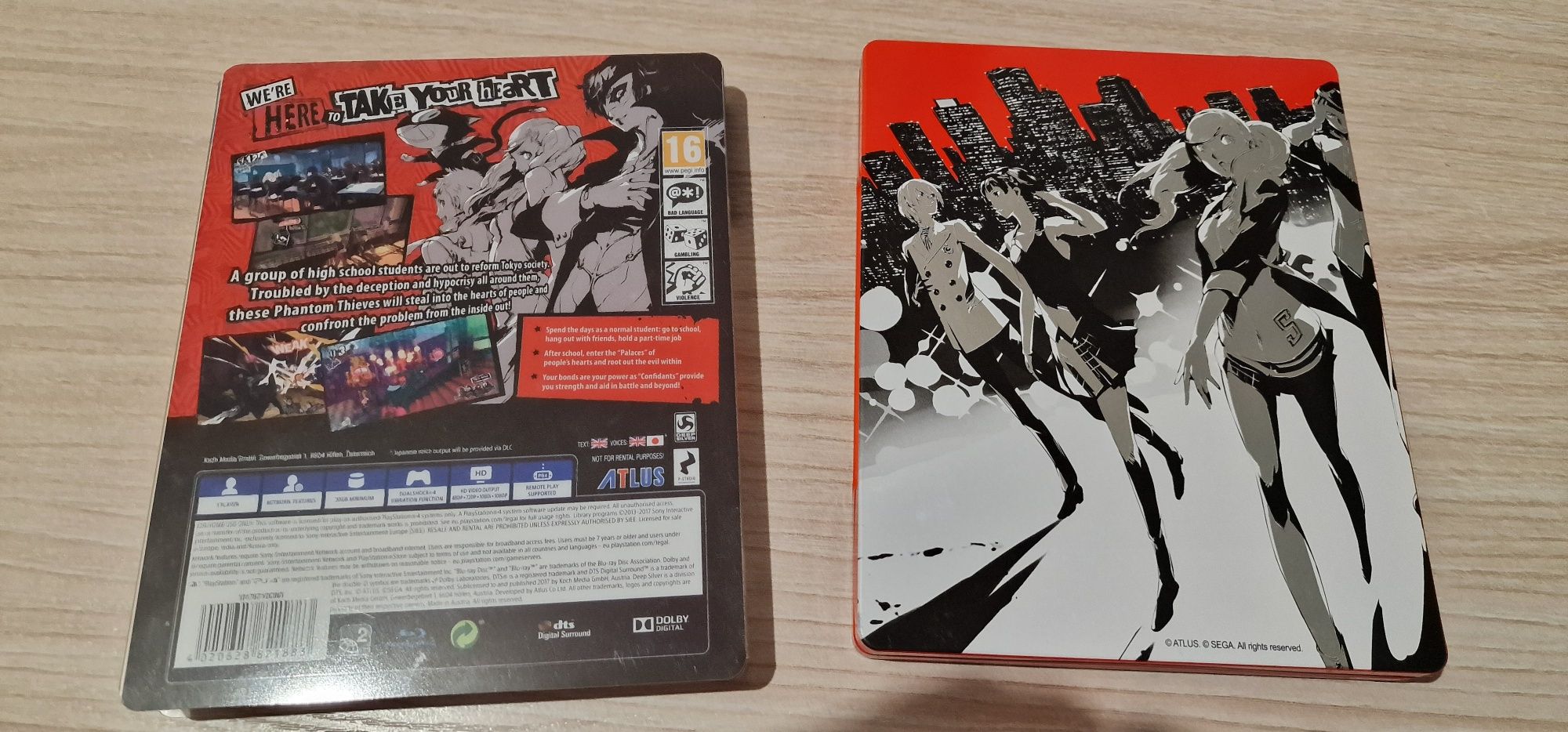 Persona 5 ps4 ps5 steelbook. Super stan. Unikat. Zapraszam. Limitowana