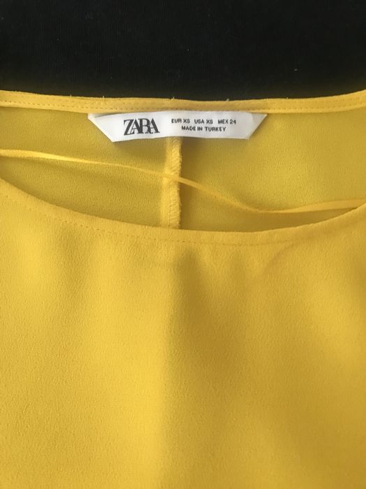 Vestido amarelo Zara