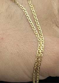 Złoty łańcuszek splot GUCCI 50cm ZŁOTO 585 damski męski