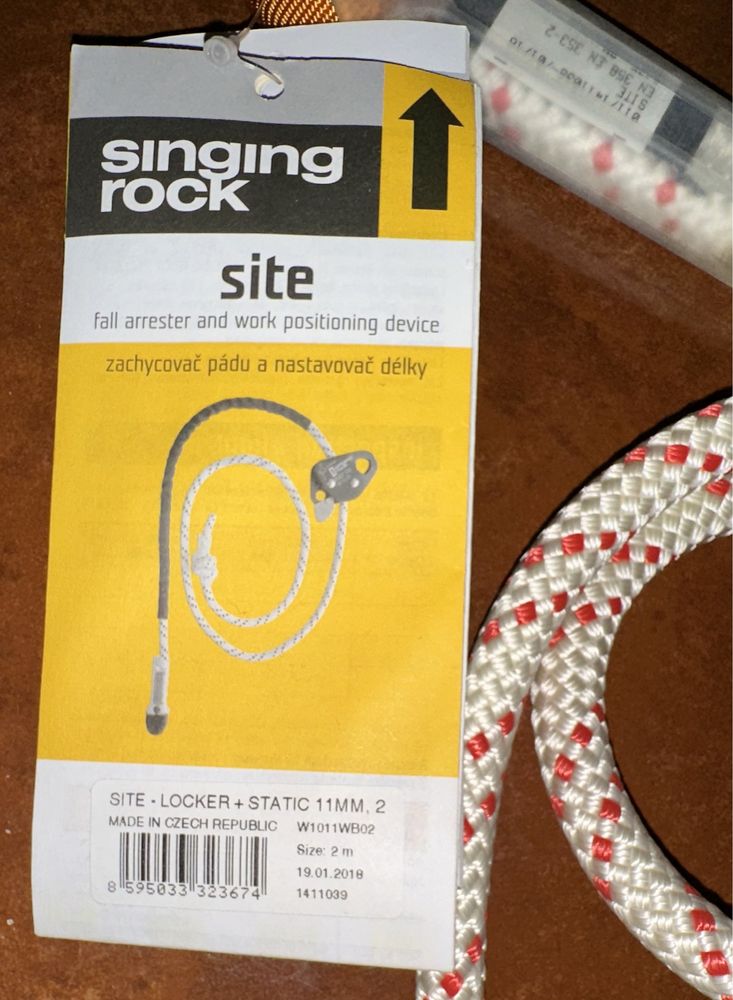 Corda de Posicionamento - Singing Rock Site - Locker + Static 11MM 2MT