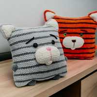 Игрушка котик подушка обнимашка мягкая SoftToy