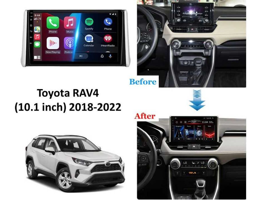 Radio samochodowe Android Toyota RAV4 (10.1", UV) 2018.-2022